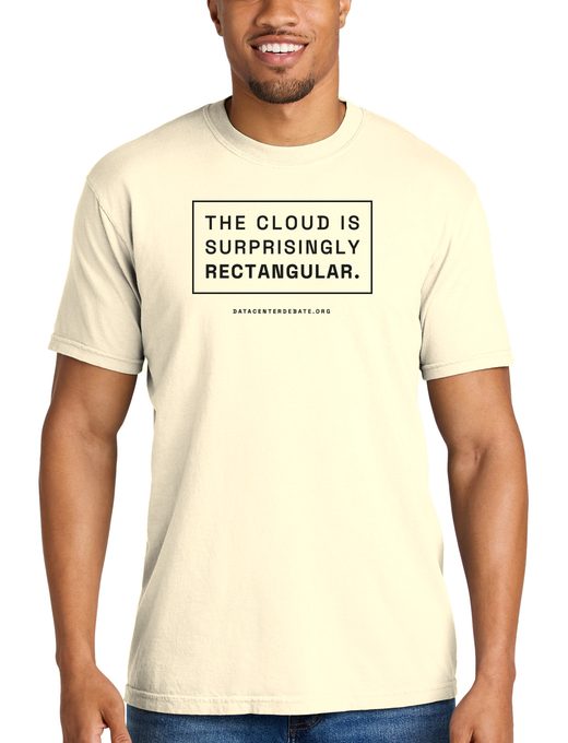 The cloud is surprisingly rectangular shirt
